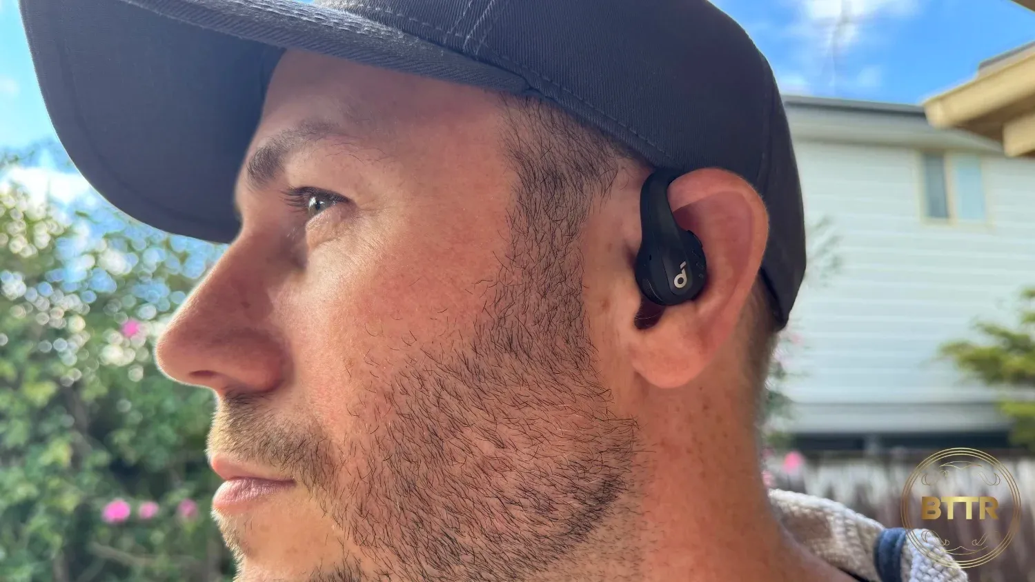 Anker Soundcore Aerofit Pro on my ear