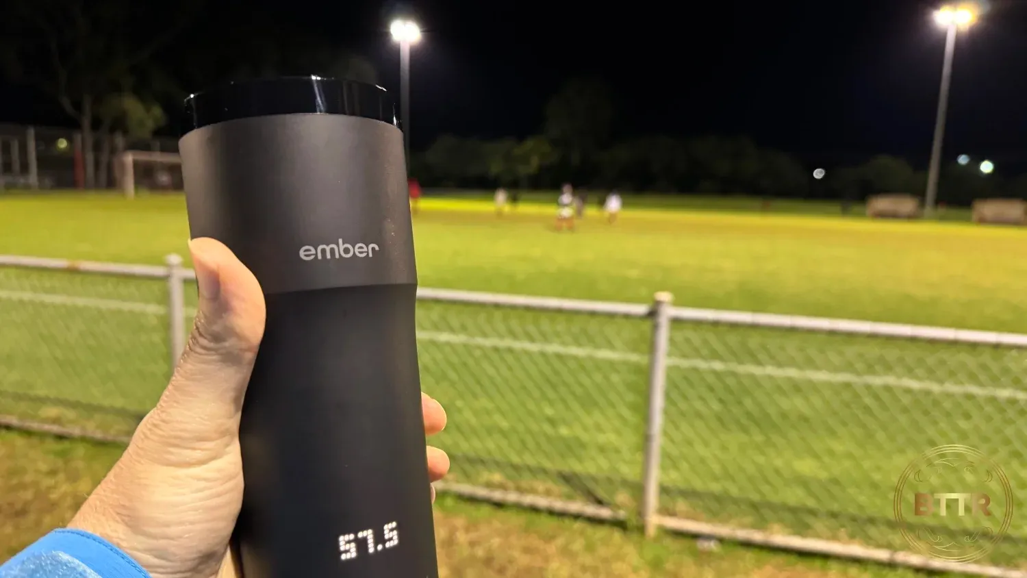 Using the mug at night