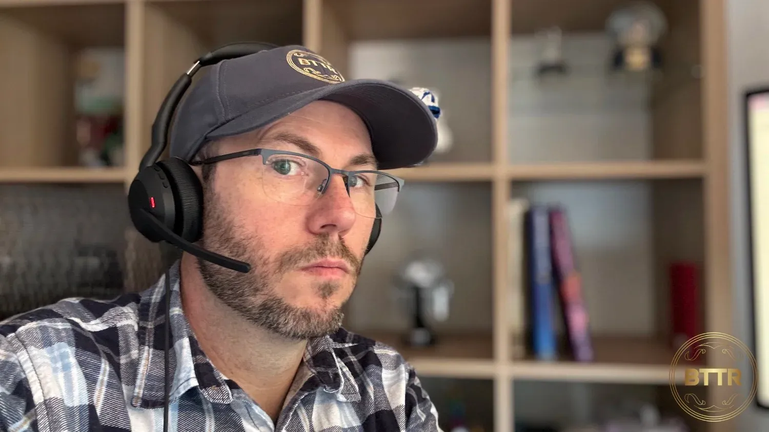 Wearing the headset