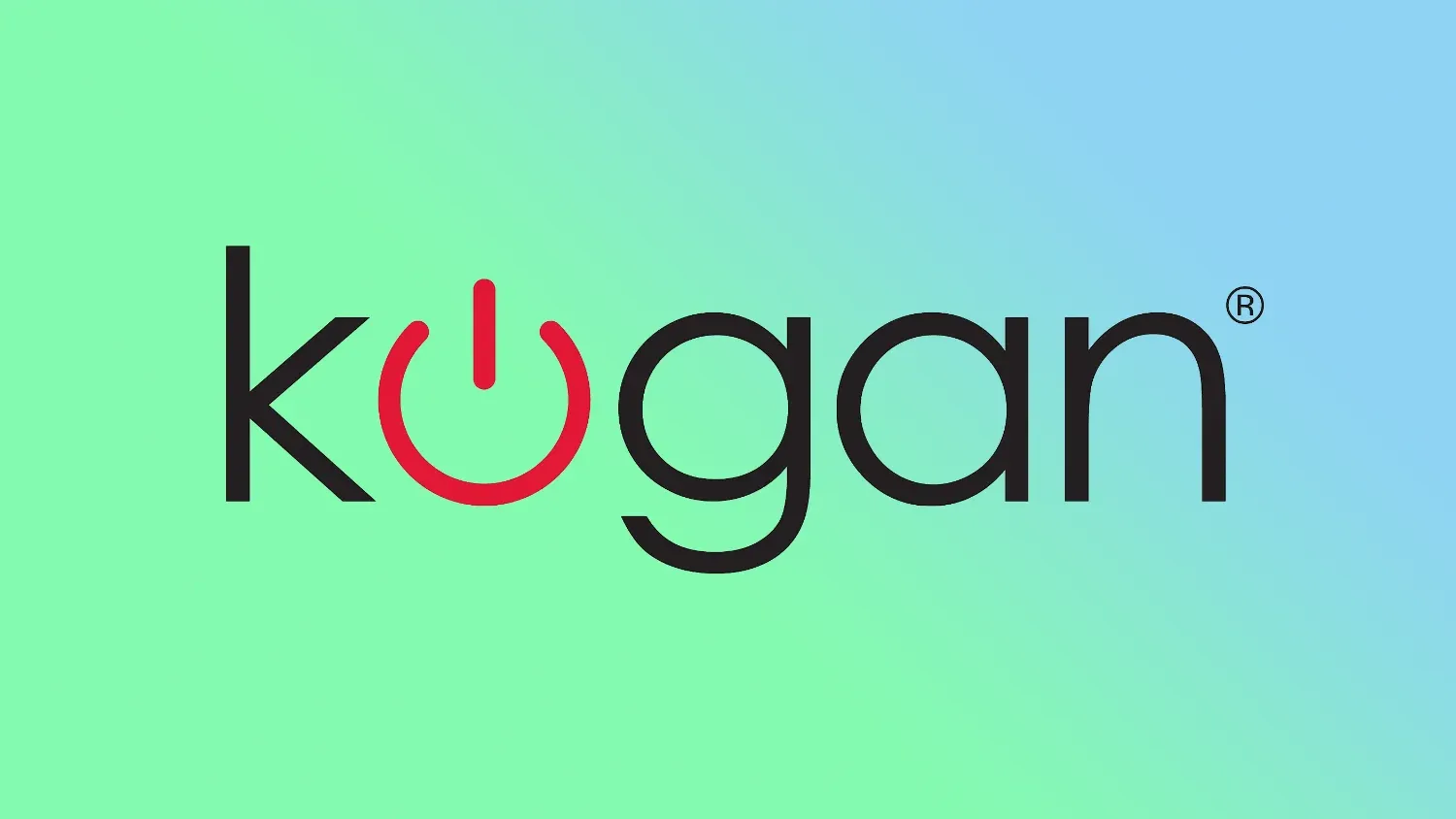 Kogan logo on a gradient background