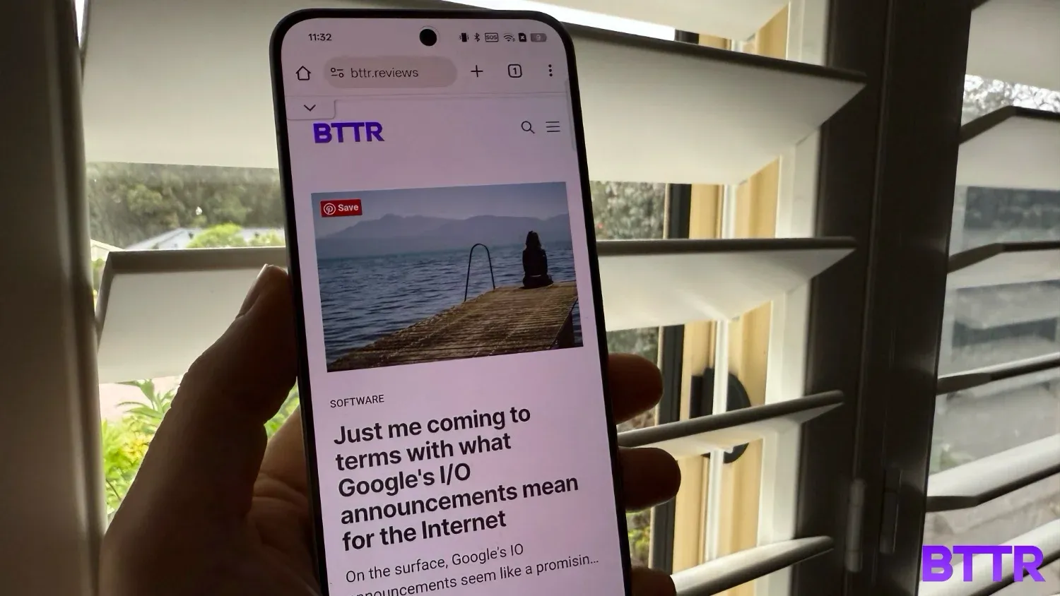 The BTTR homescreen on the Reno13