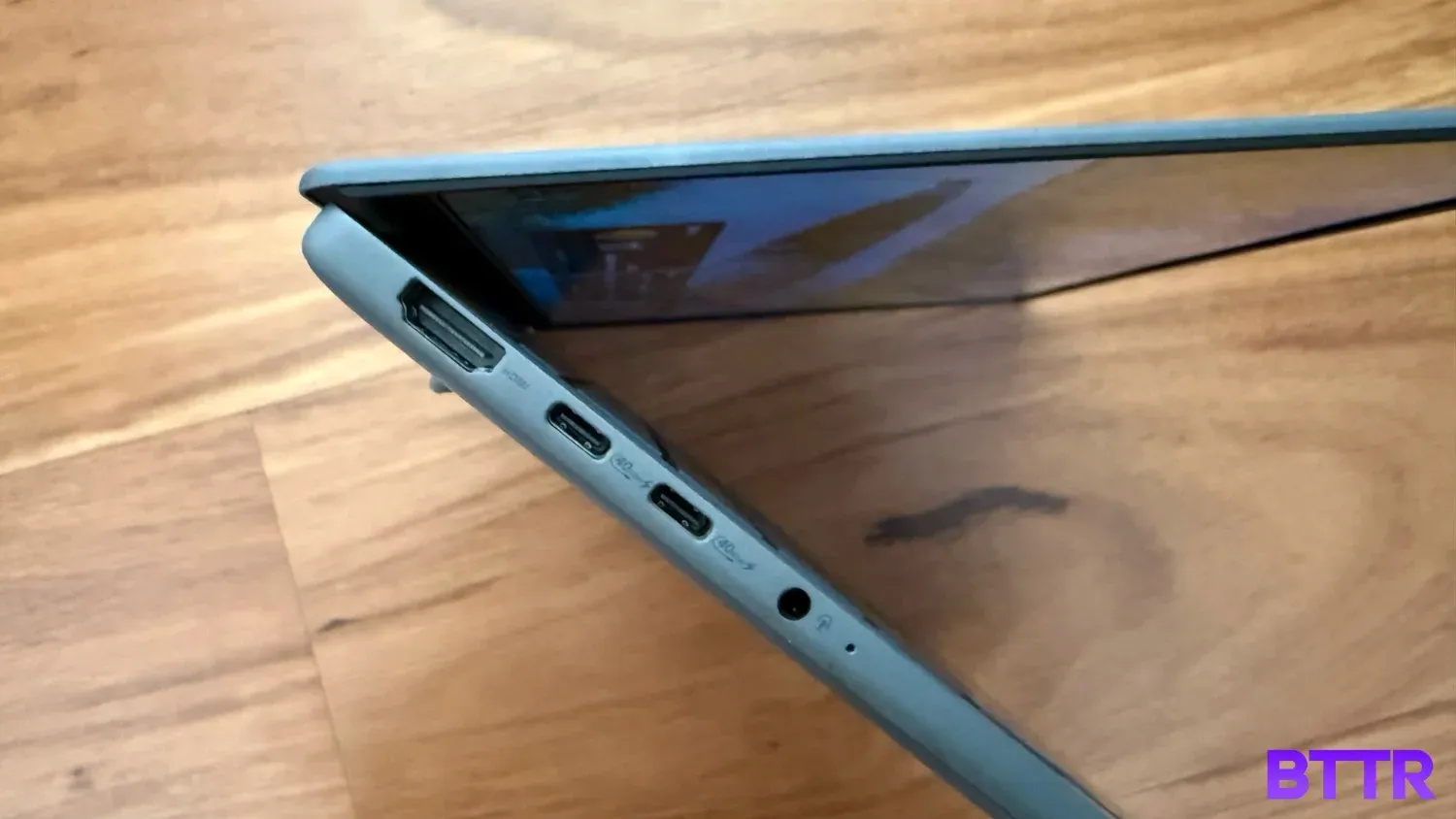 Some of the ports on the Zenbook A14