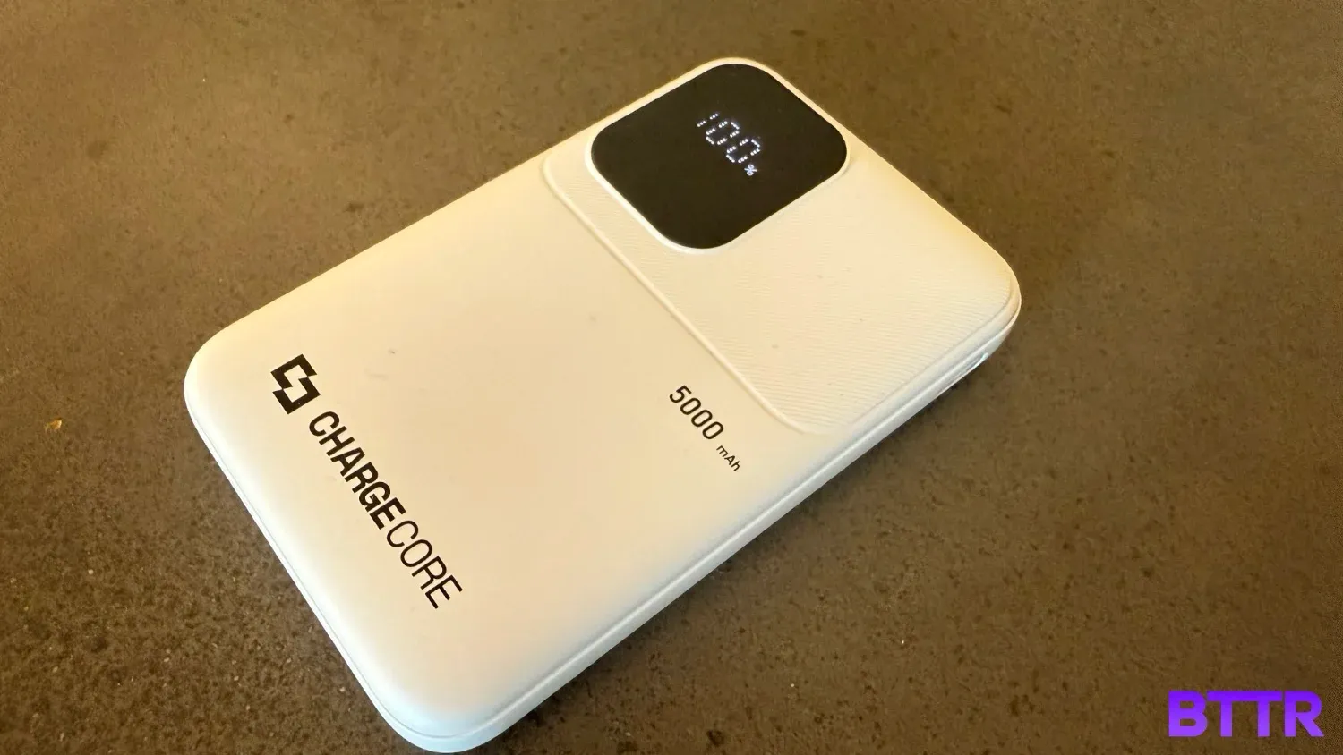 the 5,000 mah ChargeCore power bank