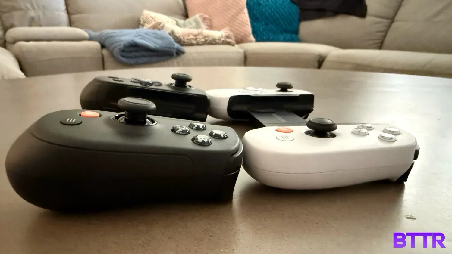 Side by side with the Backbone Pro (left) and Backbone One (right)