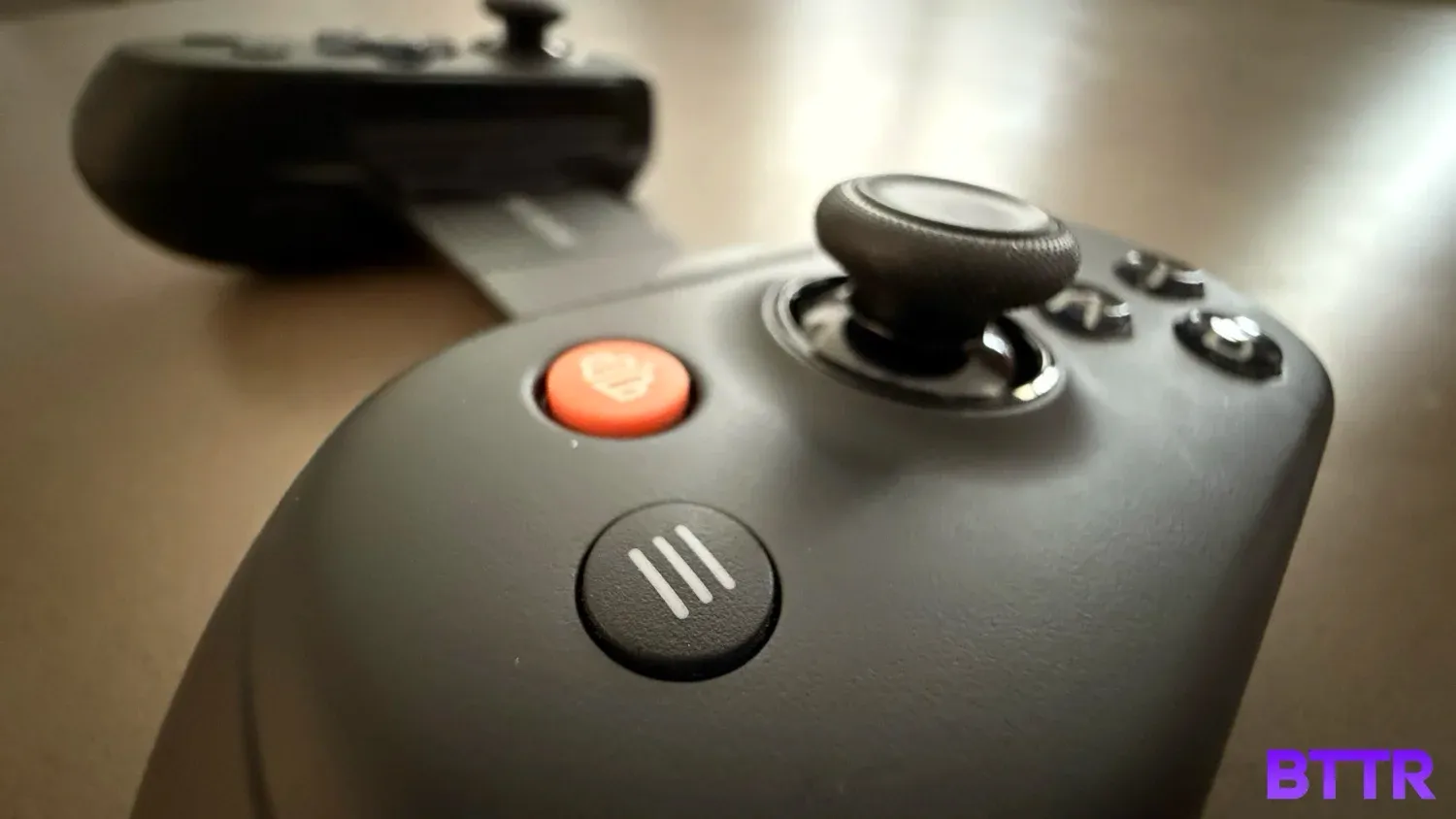 Close up of the Backbone Pro's right grip