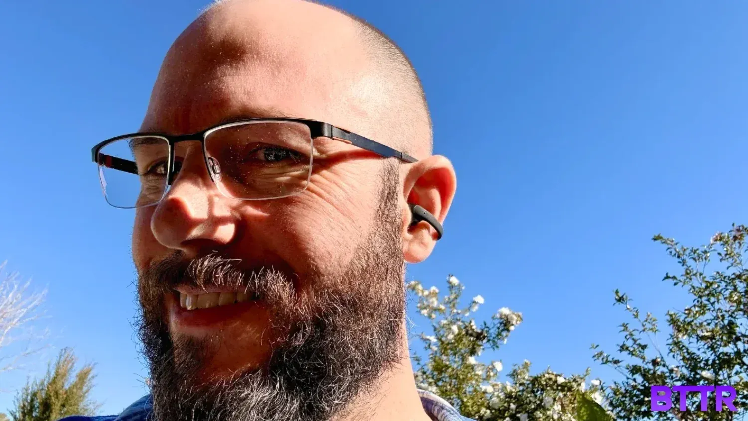 Selfie wearing the OpenDots One