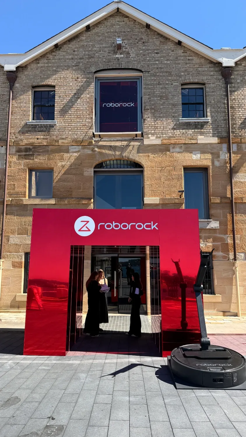 The doorway to the Roborock house