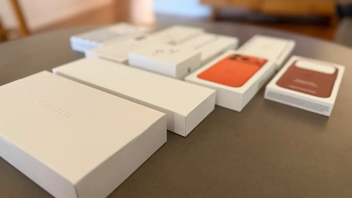 A collection of new Apple products to unbox and review