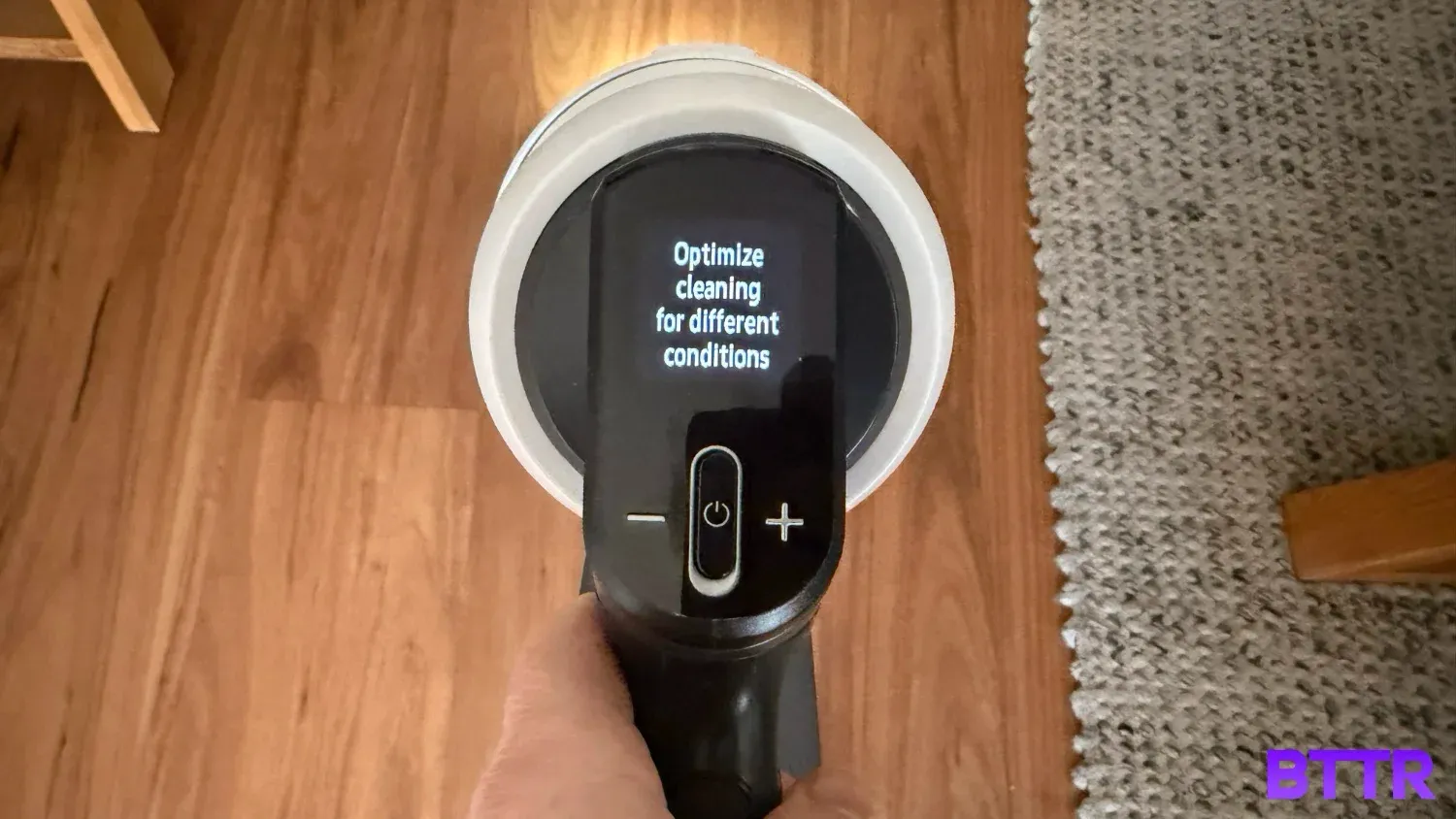 AI mode with the Samsung Bespoke AI Jet Ultra stick vacuum