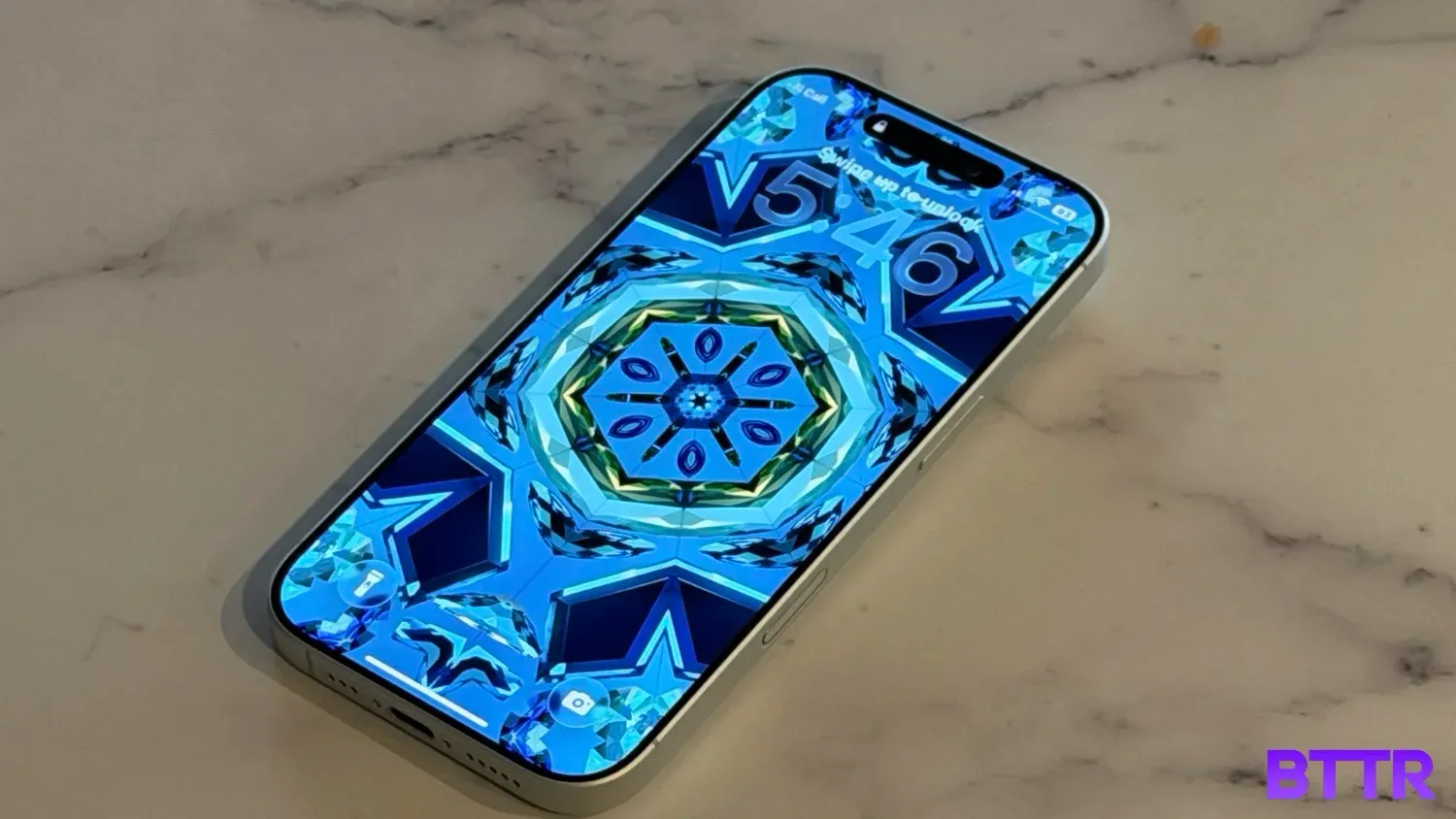 Looking at the iPhone 17's screen