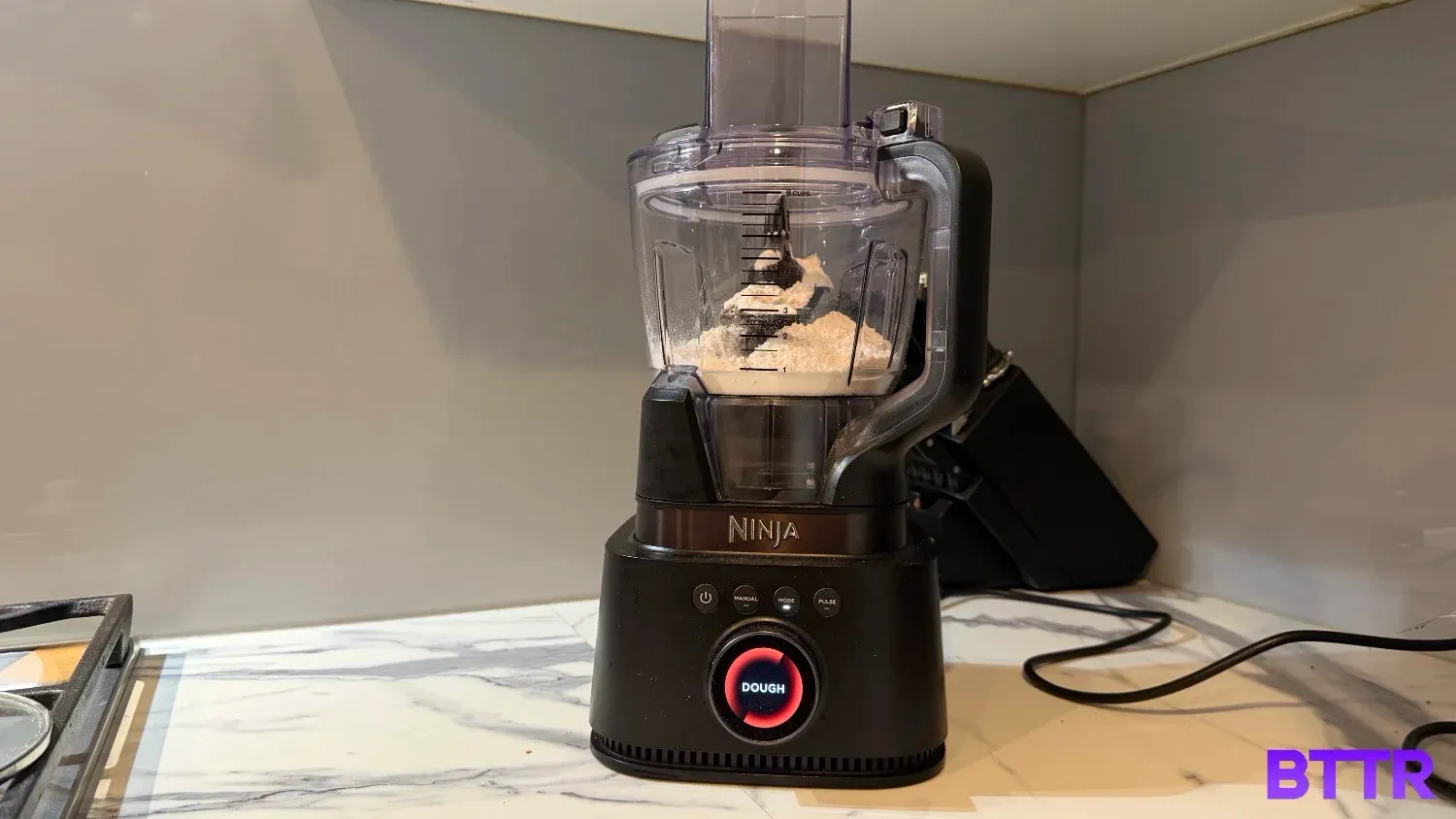 Making dough in the Ninja Stealth IQ food processor attachment
