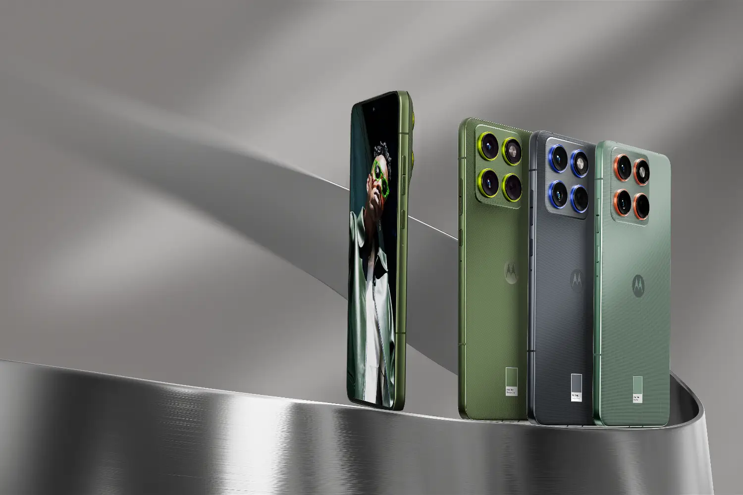 The range of colours for the new motorola edge 70