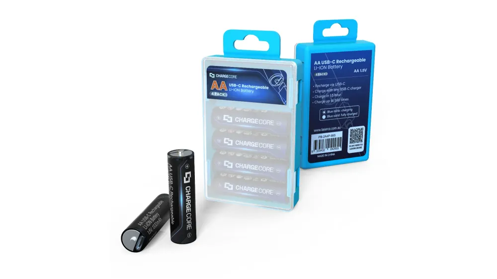 These AA and AAA batteries recharge by USB-C