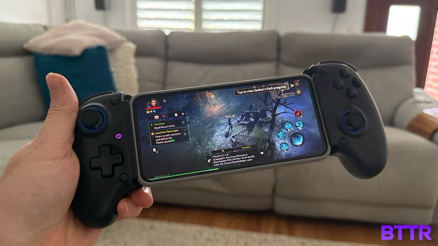 Playing Diablo Immortal on the GTEK wireless gaming controller Pro