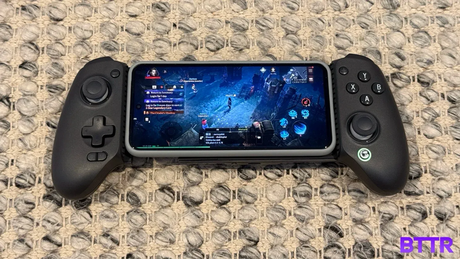 Playing Diablo Immortal on the GameSir G8+