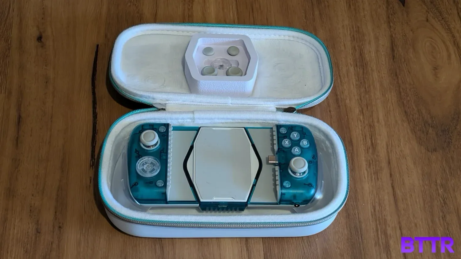 The GameSir X3 Pro in its case