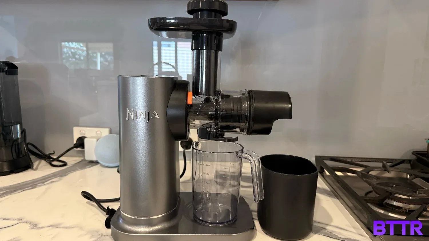 The Ninja Neverclog setup ready to do some juicing