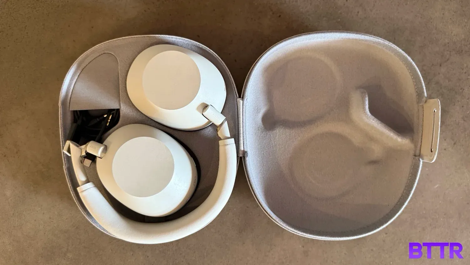 The WH-1000 XM6 in the supplied case