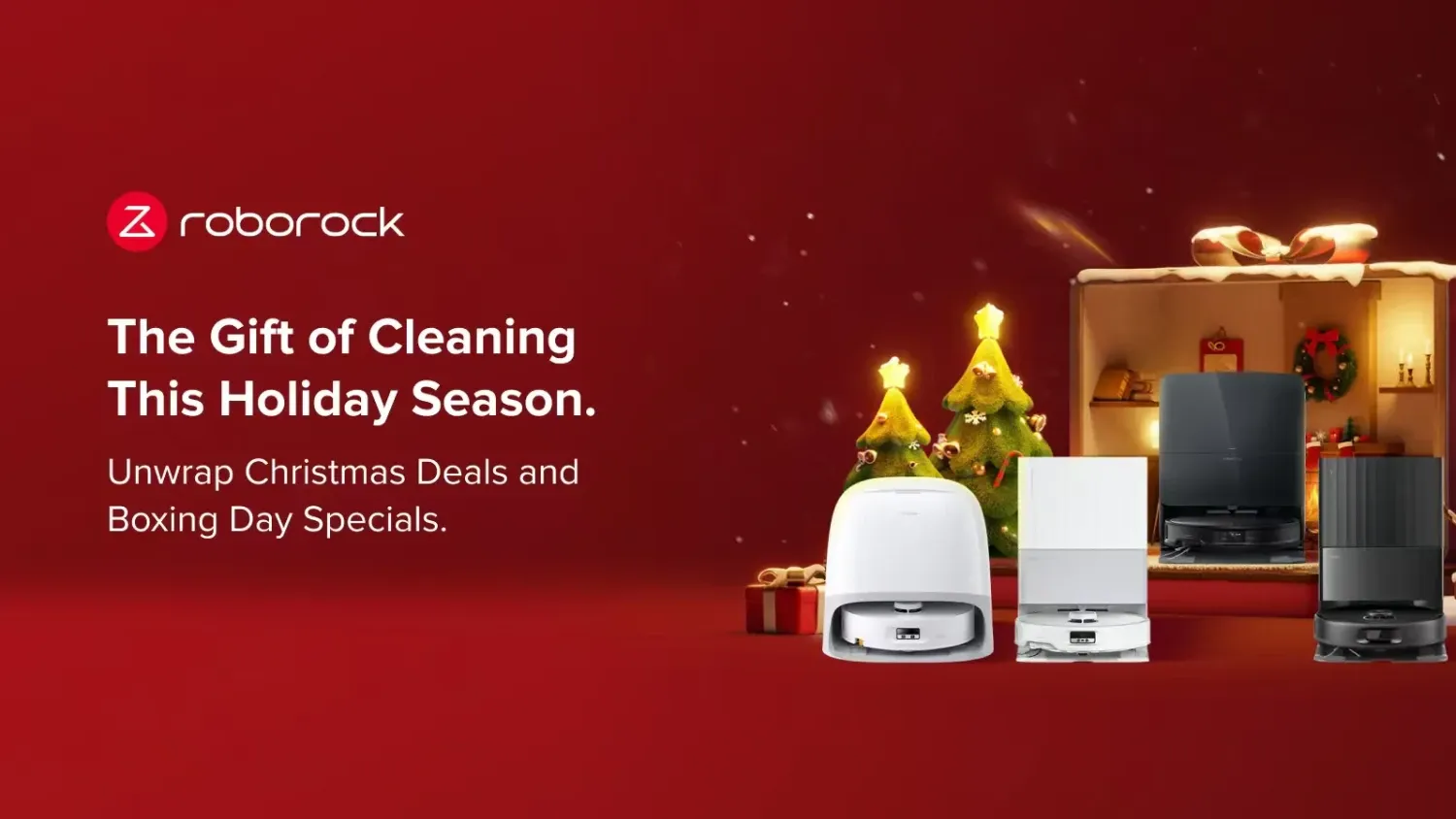 Screenshot of Roborock's Xmas and Boxing day sales page