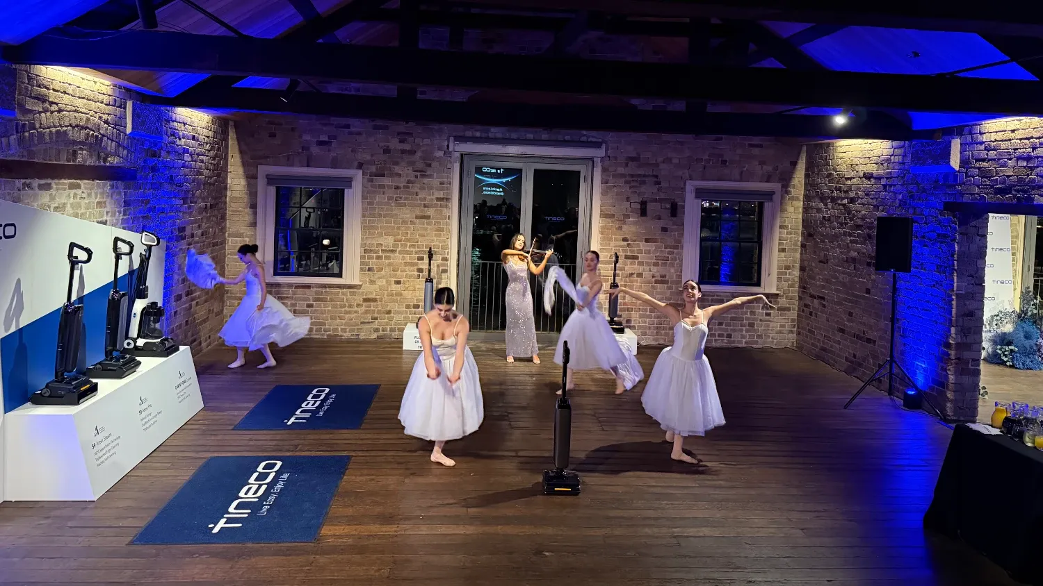 Ladies doing ballet at a Tineco floor cleaner launch