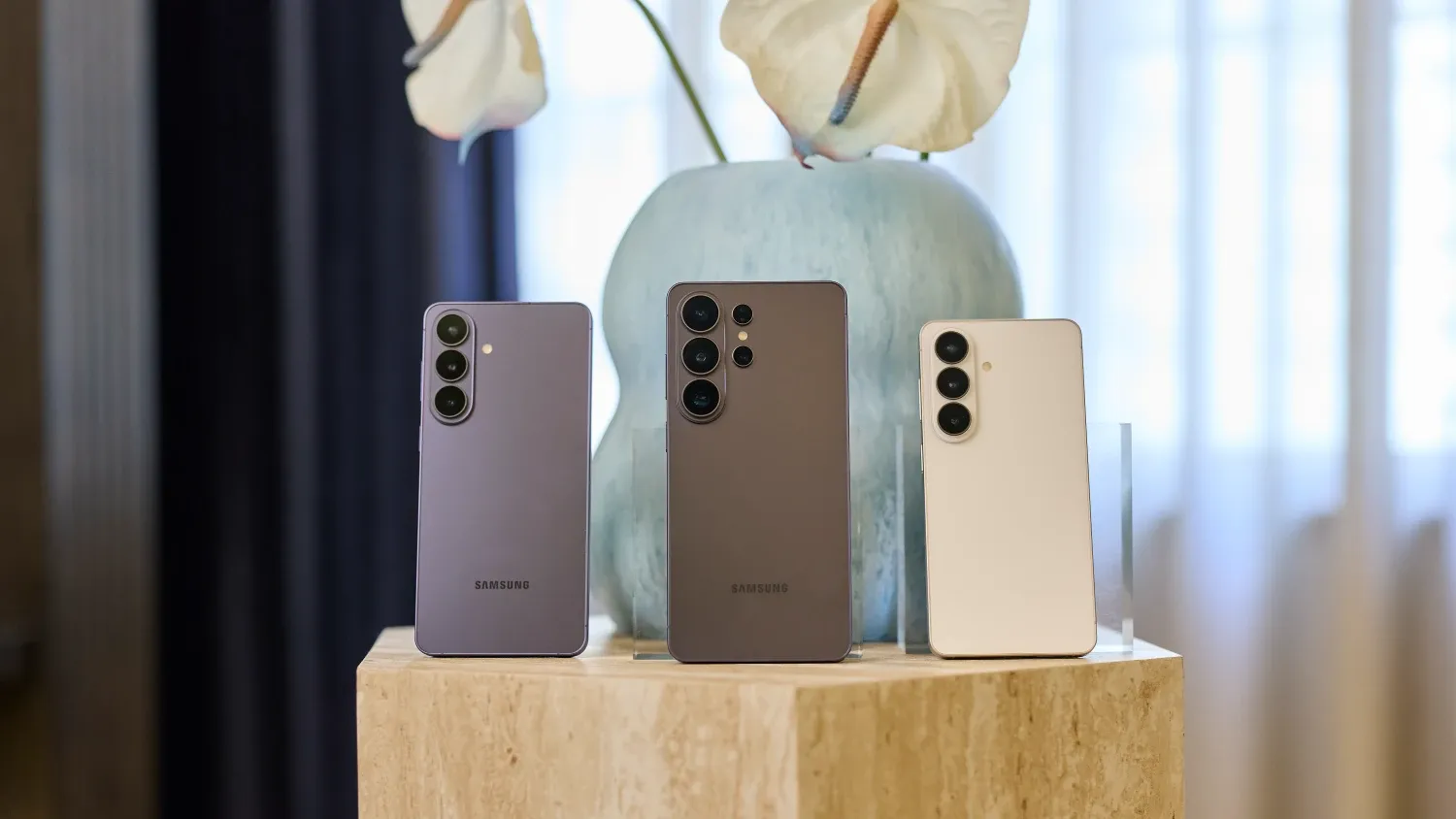 The new S26 family in front of a vase