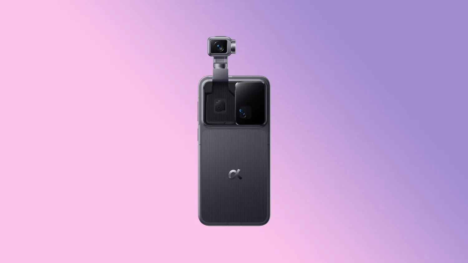 The Honor Robot phone on a gradient background