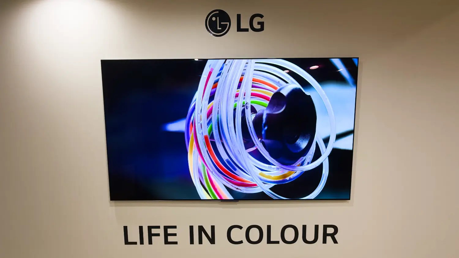 An OLED from LG's 2026 lineup of TVs