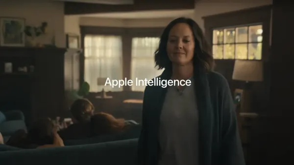 A screenshot from one of the terrible Apple Intelligence ads