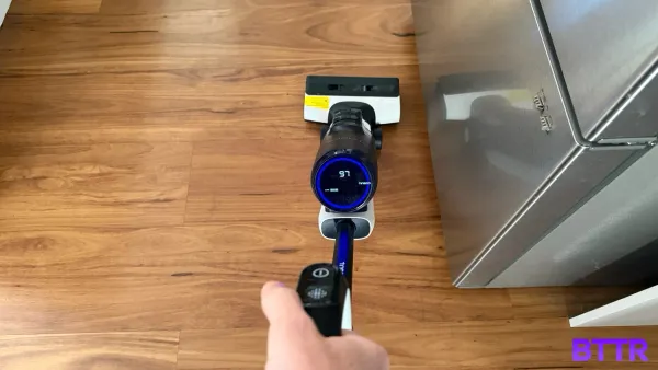 Cleaning my kitchen floor with the Tineco Floor One S6 FlashDry