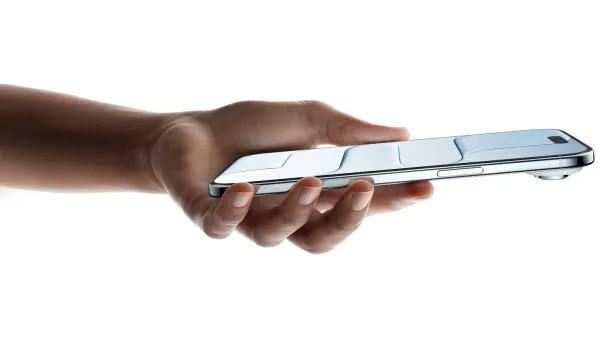 The iPhone air in a hand